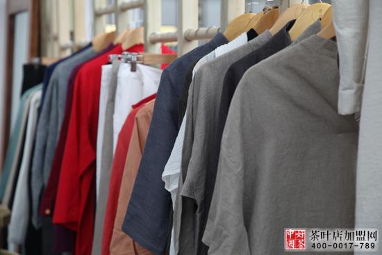 美男茶服,茶叶加盟店,茶服加盟--惜物茶服展厅