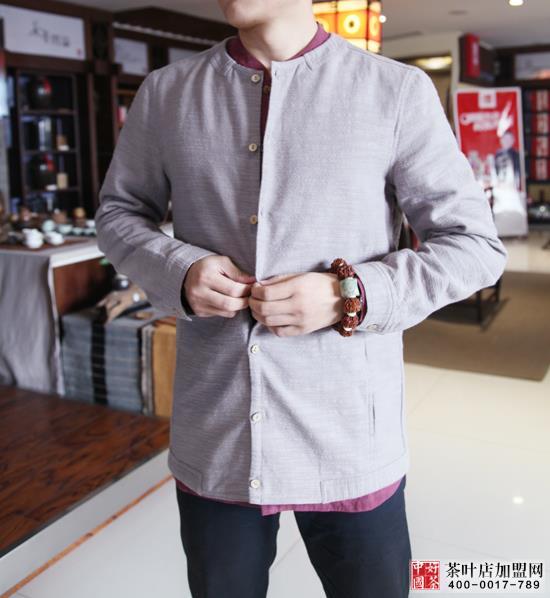 男士茶服,茶服加盟店,惜物茶服，自制实惠茶服3