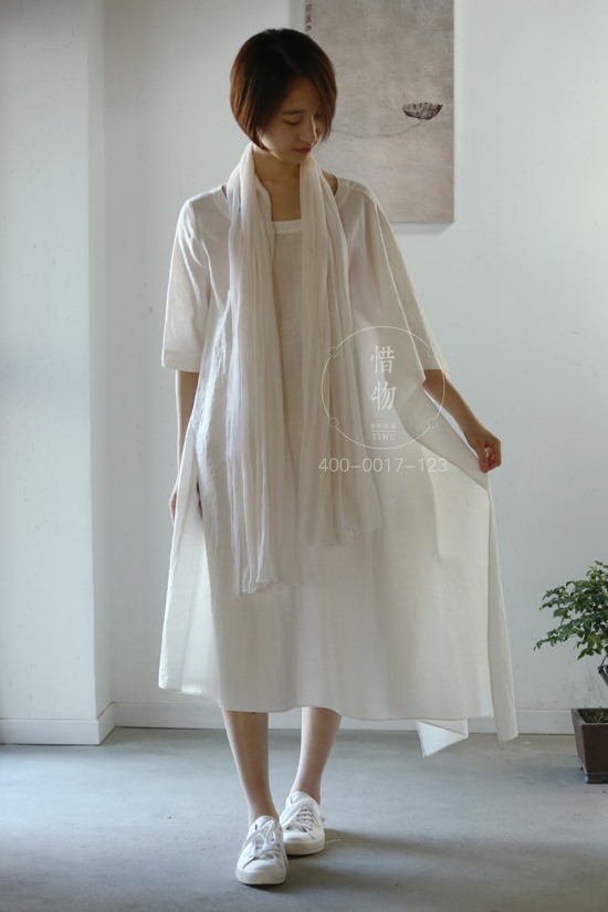 茶服女装春款-最受白领接待棉麻茶服女装-惜物棉麻衣饰加盟零售