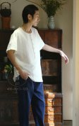 禅茶衣饰--棉麻男装茶服裤