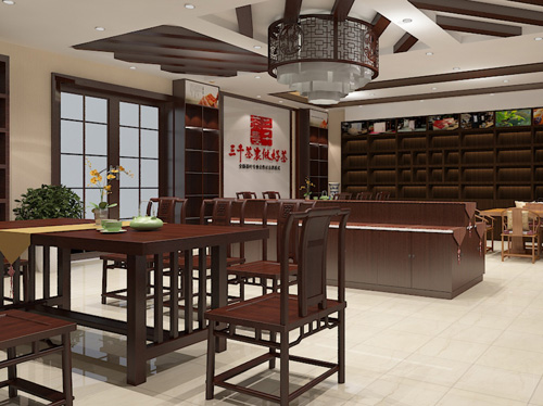 菏泽茶叶店装修_茶叶店门头装修_菏泽茶叶店装修公司